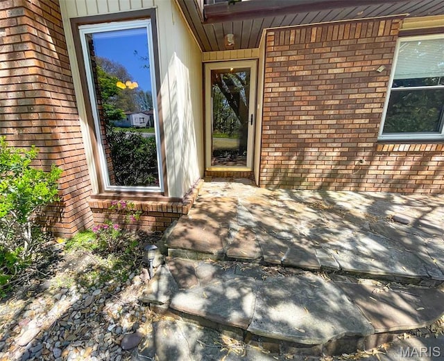 39988 Billy Blvd, Campbell, MO 63933 - property entrance featuring brick siding