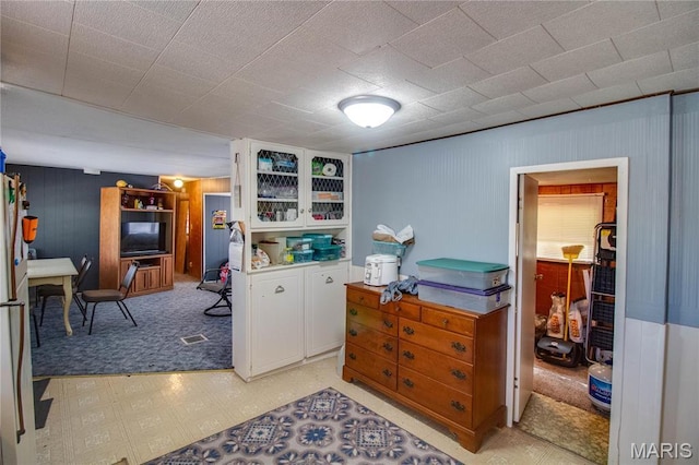 798 N Broadway, Kampsville, IL 62053 - bedroom with light floors and wooden walls