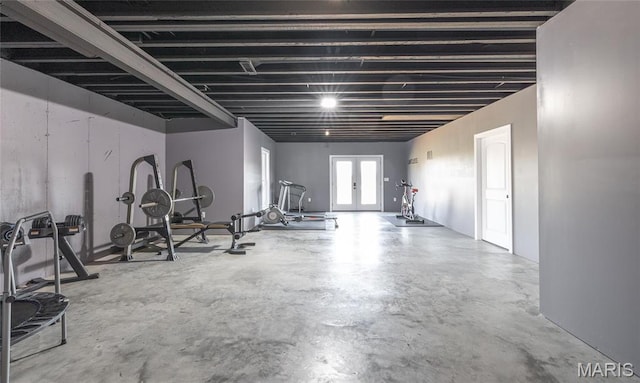 1100 Landon Rd, Bourbon, MO 65441 - below grade area featuring french doors