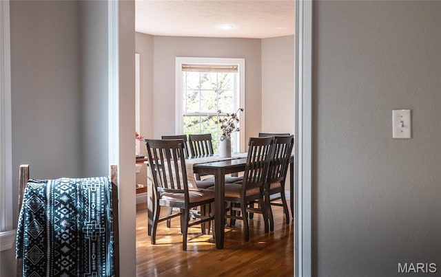 21438 Lancaster Ln, Waynesville, MO 65583 - dining room featuring dark wood finished floors