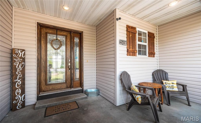 21438 Lancaster Ln, Waynesville, MO 65583 - property entrance with a porch