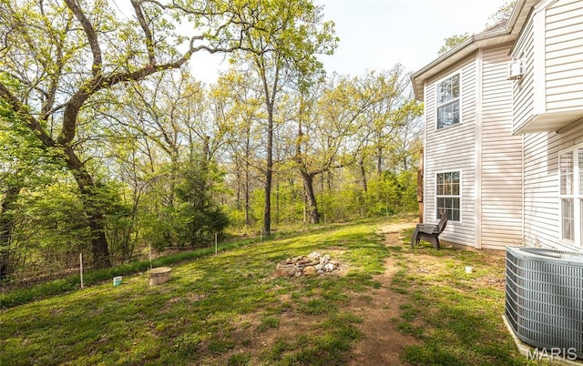 21438 Lancaster Ln, Waynesville, MO 65583 - view of grassy yard featuring central air condition unit