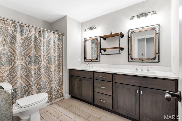 2509 Prairie Hollow Rd, Imperial, MO 63052 - bathroom featuring toilet and double vanity