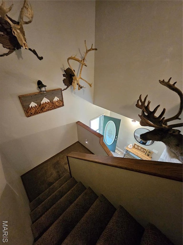 view of stairway