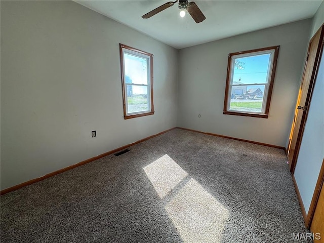 716 Kimball St, Baring, MO 63537 - unfurnished room featuring carpet flooring, a ceiling fan, and baseboards