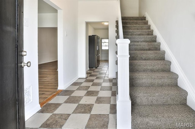 4417 Wallace St, Saint Louis, MO 63116 - stairs with baseboards