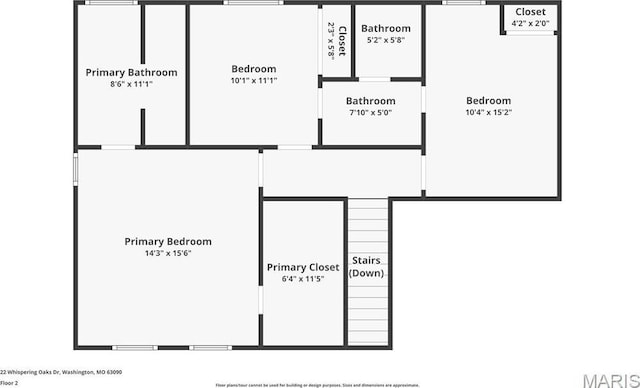 22 Whispering Oaks Dr, Washington, MO 63090 - home floor plan