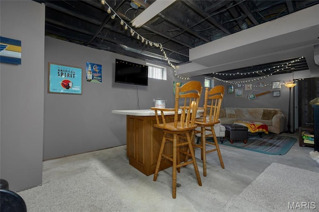 22 Whispering Oaks Dr, Washington, MO 63090 - indoor dry bar featuring concrete flooring