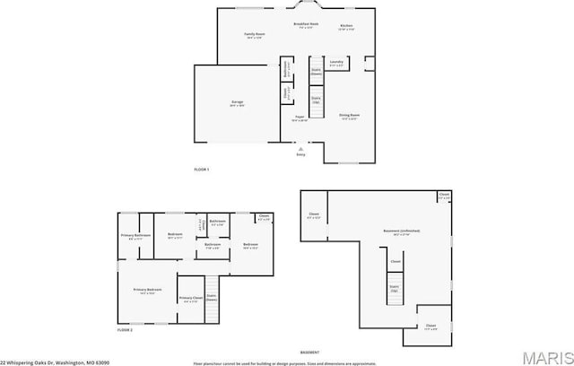 22 Whispering Oaks Dr, Washington, MO 63090 - room layout