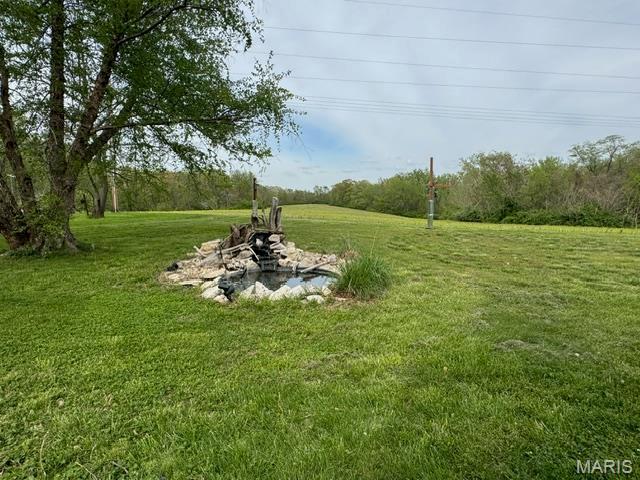 view of grassy yard