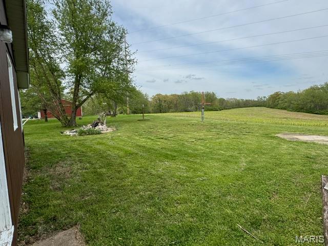 view of grassy yard