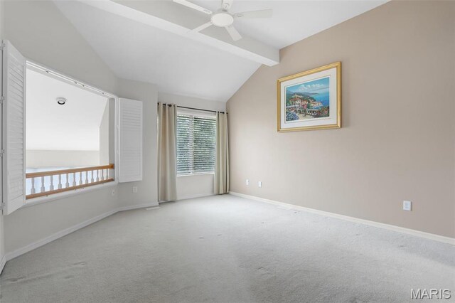1709 Highview Circle Ct, Ballwin, MO 63021 - spare room with carpet, a ceiling fan, and baseboards
