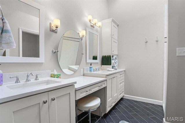 1709 Highview Circle Ct, Ballwin, MO 63021 - full bath featuring vanity and baseboards