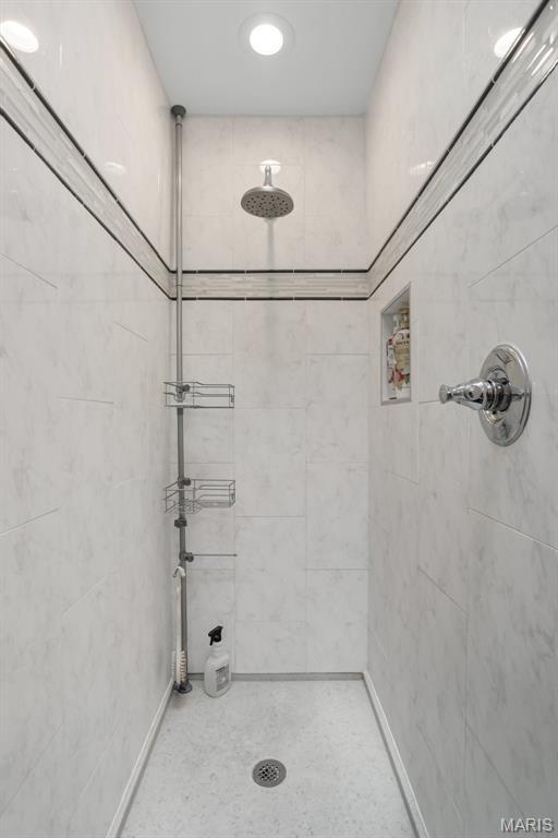 1709 Highview Circle Ct, Ballwin, MO 63021 - bathroom with tiled shower