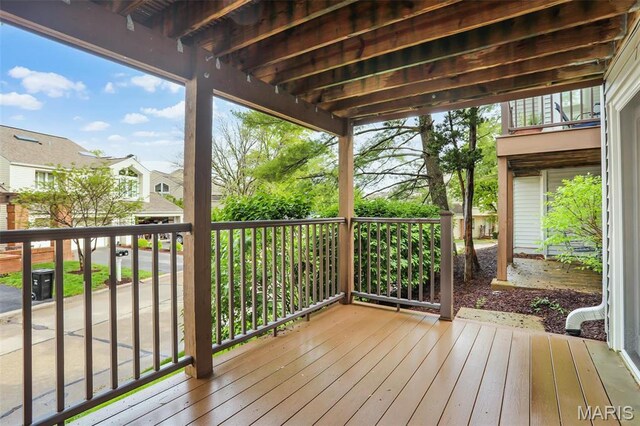 1709 Highview Circle Ct, Ballwin, MO 63021 - view of wooden terrace