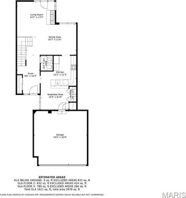 1709 Highview Circle Ct, Ballwin, MO 63021 - floor plan / room layout