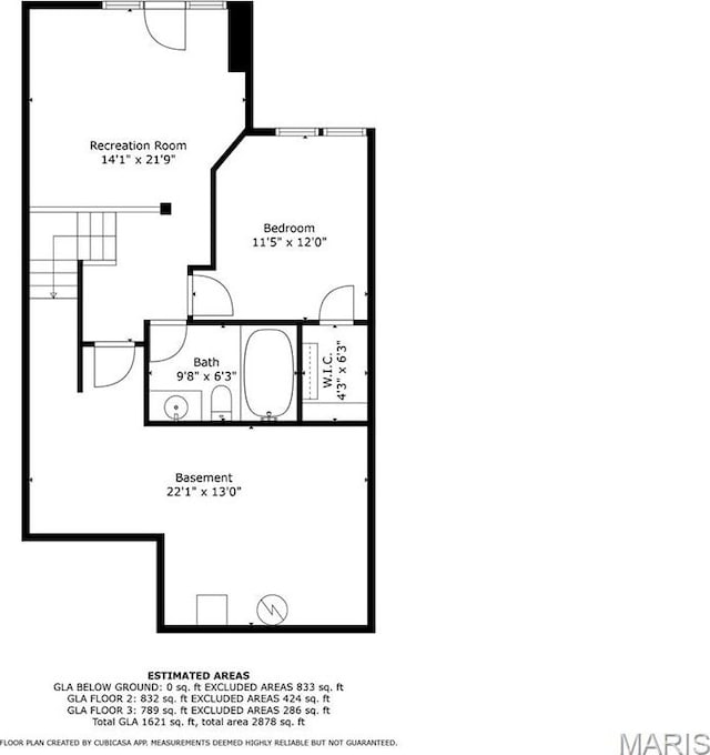 1709 Highview Circle Ct, Ballwin, MO 63021 - floor plan / room layout