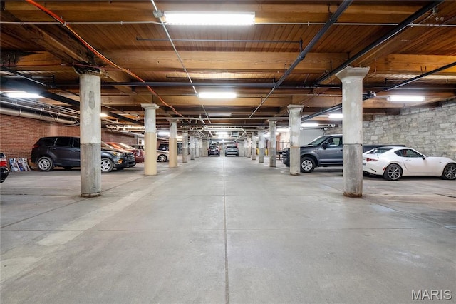 view of parking deck