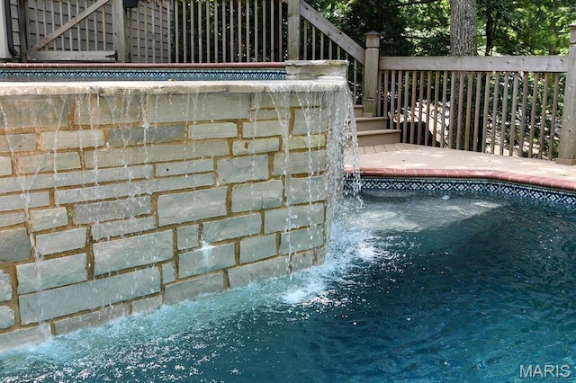 1406 W Adams, Kirkwood, MO 63122 - view of swimming pool with stairs