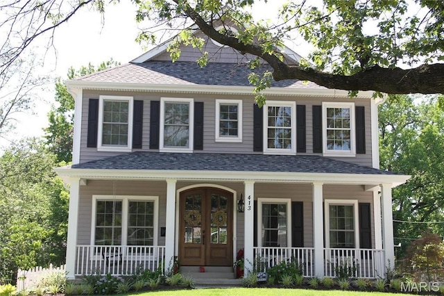 420 W Rose Hill, Saint Louis, MO 63122 - view of front facade featuring covered porch and roof with shingles