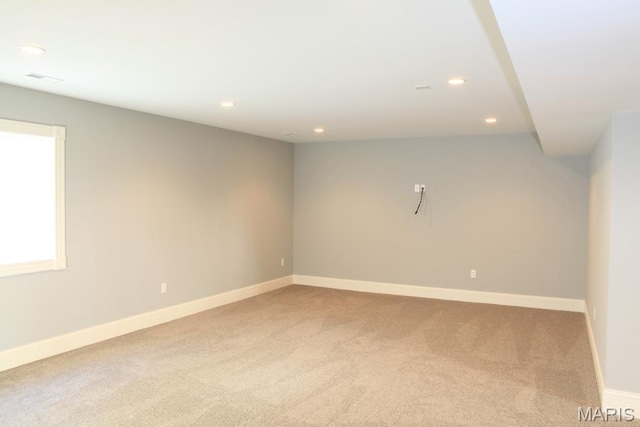 420 W Rose Hill, Saint Louis, MO 63122 - spare room with carpet and recessed lighting