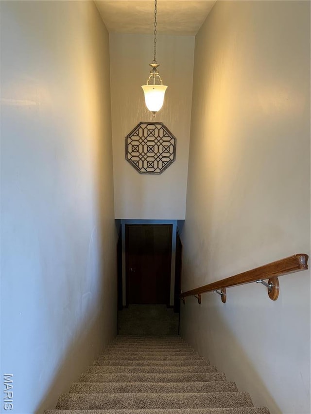 view of stairway