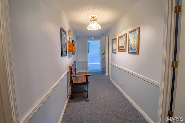 1207 Napoleon Dr, Bonne Terre, MO 63628 - hall with carpet floors and a textured ceiling