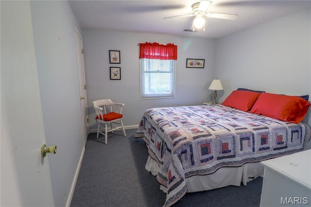 1207 Napoleon Dr, Bonne Terre, MO 63628 - bedroom with carpet floors and ceiling fan