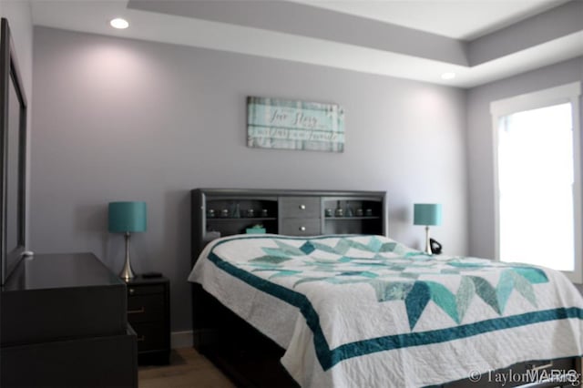 303 Orange Bowl Dr, Cape Girardeau, MO 63701 - bedroom with recessed lighting, wood finished floors, and baseboards