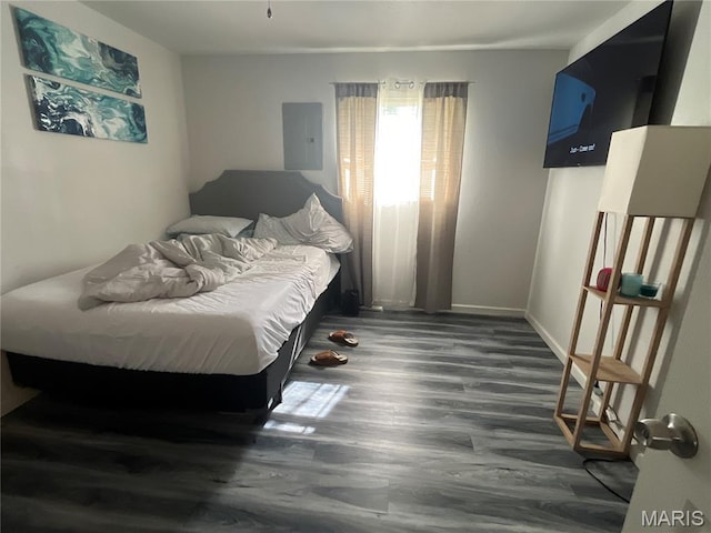 102 W Adams Dr, Cahokia, IL 62206 - bedroom with electric panel and wood finished floors