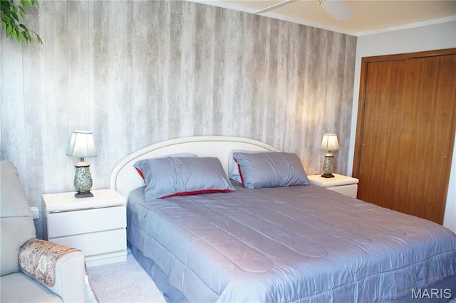 64 W Windjammer Ct Unit 2D, Lake Ozark, MO 65049 - carpeted bedroom featuring ornamental molding