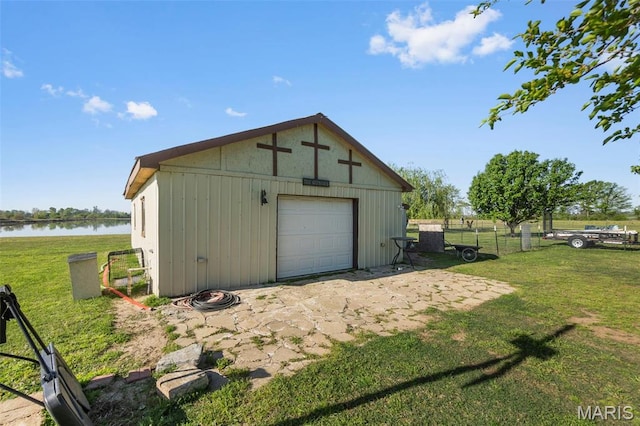 12572 Rd 516, Senath, MO 63876 - detached garage with a water view and driveway