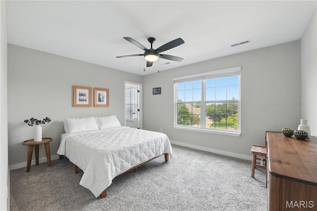 2202 Dartmouth Gate Cir, Wildwood, MO 63011 - bedroom with baseboards, carpet, and ceiling fan
