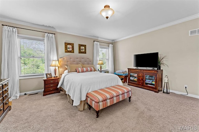 9906 Sappington Rd, Saint Louis, MO 63128 - carpeted bedroom featuring ornamental molding and baseboards