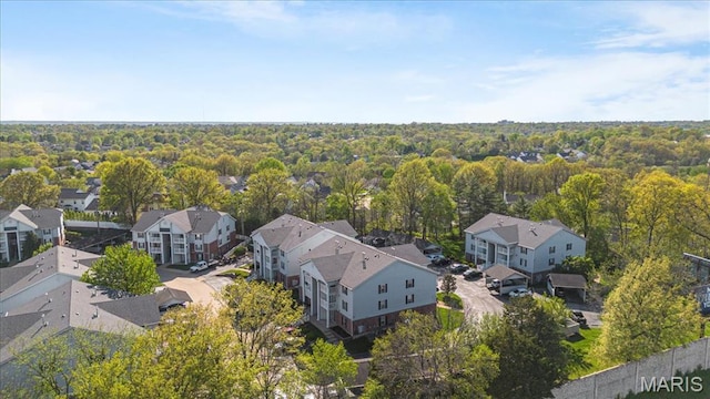 aerial view of residential area