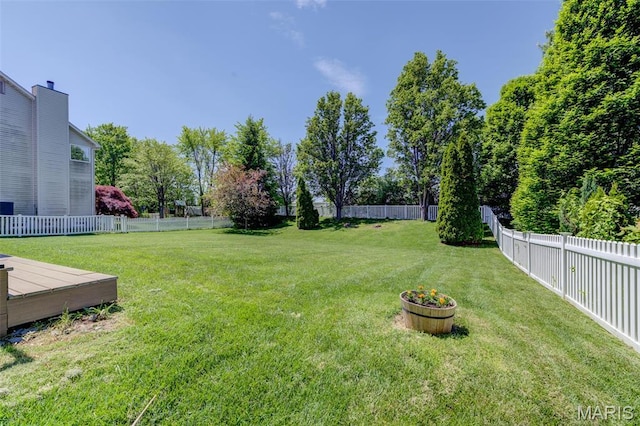 1024 Brook Mont Dr, Ofallon, MO 63366 - view of yard featuring a wooden deck