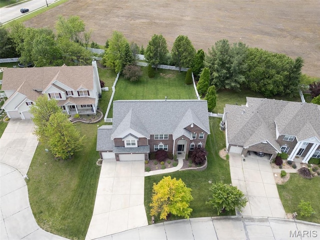1024 Brook Mont Dr, Ofallon, MO 63366 - aerial perspective of suburban area