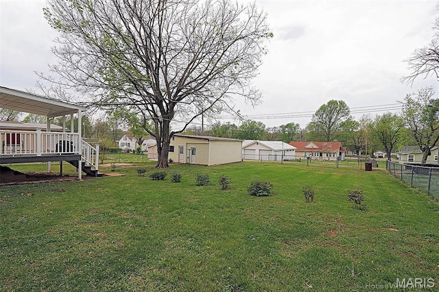 304 Reuter St, Park Hills, MO 63601 - view of yard featuring a deck and stairs