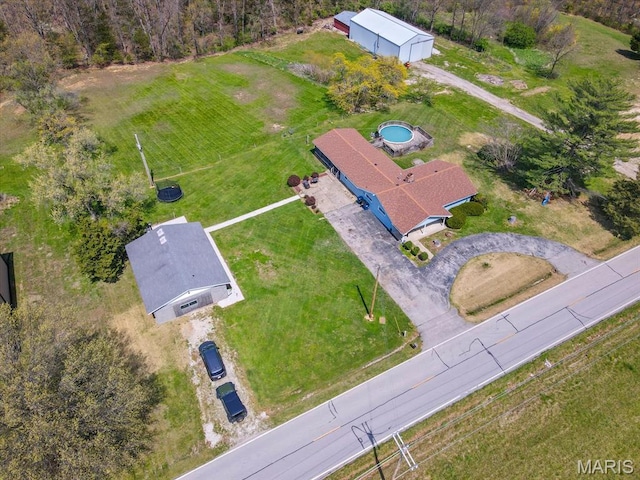 aerial view of property and surrounding area