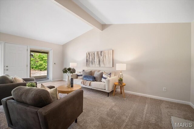 3105 Newgate Dr, Florissant, MO 63033 - living room featuring carpet floors and baseboards