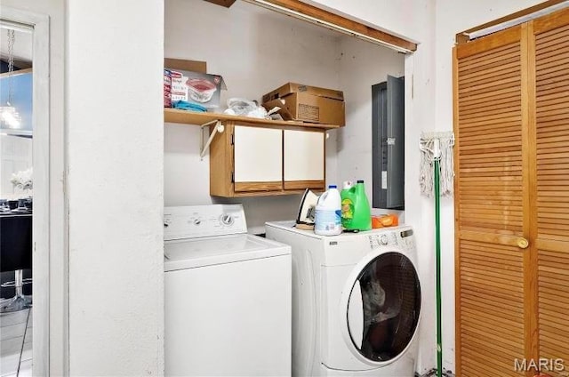 1304 Julie Ave, Cahokia, IL 62206 - washroom with cabinet space, independent washer and dryer, and electric panel