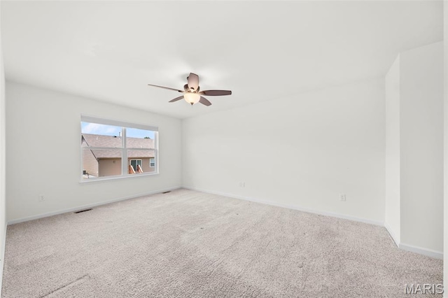 5341 Trailhead Ct, Eureka, MO 63025 - unfurnished room with ceiling fan, carpet, and baseboards
