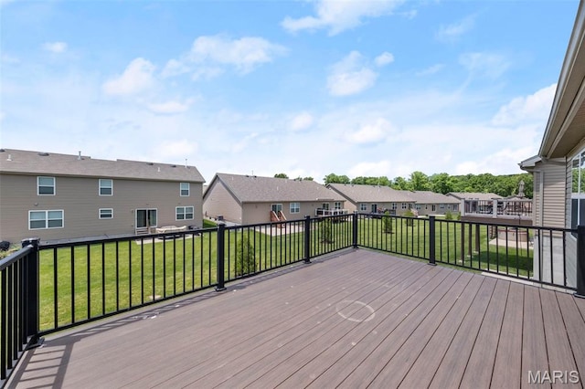 5341 Trailhead Ct, Eureka, MO 63025 - deck featuring a residential view and a yard