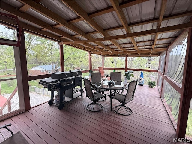455 Country Club Dr, Hannibal, MO 63401 - deck with outdoor dining area and grilling area