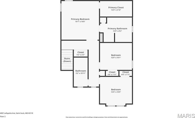 4007 Lafayette Ave, Saint Louis, MO 63110 - room layout