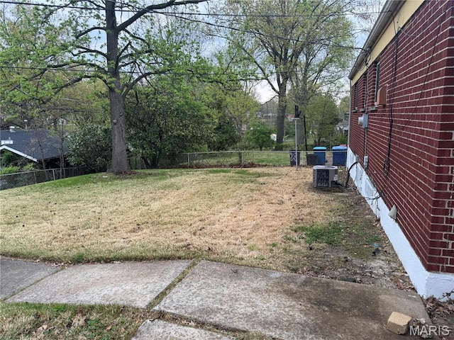 1731 Atmore Dr, Saint Louis, MO 63136 - view of yard with central AC and fence