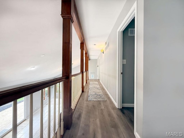 632 N Lafitte Dr, Bonne Terre, MO 63628 - corridor with healthy amount of natural light, wood finished floors, and baseboards
