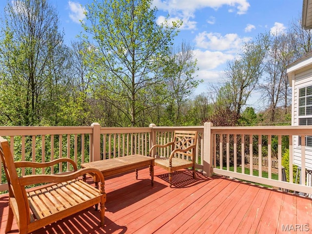 1509 Cedar Ridge Dr, Ofallon, IL 62269 - view of wooden terrace