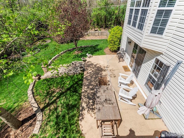 1509 Cedar Ridge Dr, Ofallon, IL 62269 - view of yard featuring a patio area