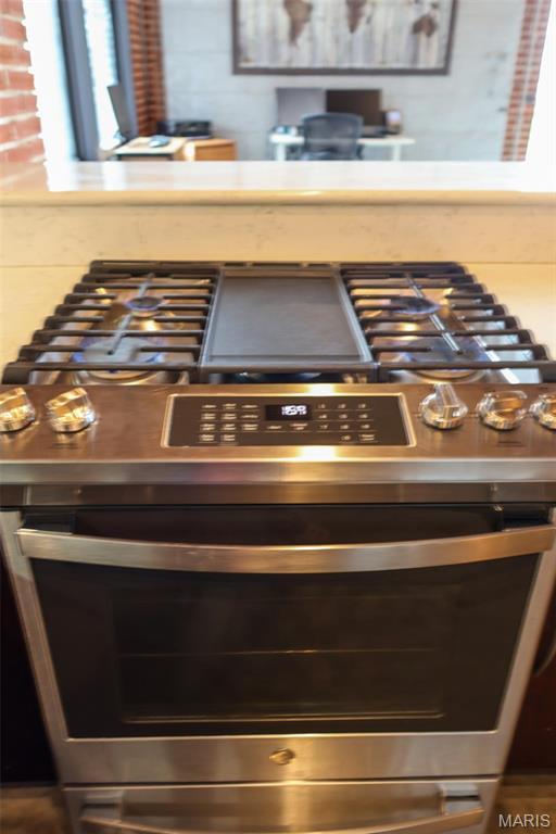 1015 Washington Ave Unit 507, Saint Louis, MO 63101 - detailed view of stainless steel gas stove